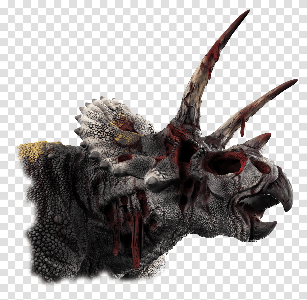 Download Zombie Triceratops Image With No Background Dragon Transparent Png