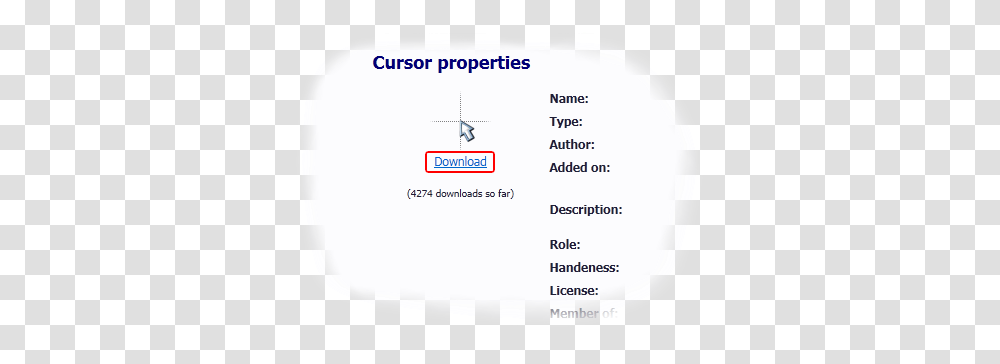 Downloading And Using Mouse Cursors In Windows Screenshot, Text, Paper, Plot, Driving License Transparent Png