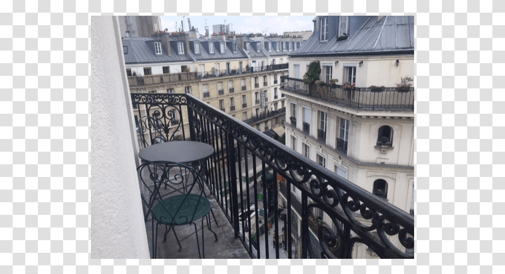 Downtown Paris Flat With Balcony Balcony Transparent Png