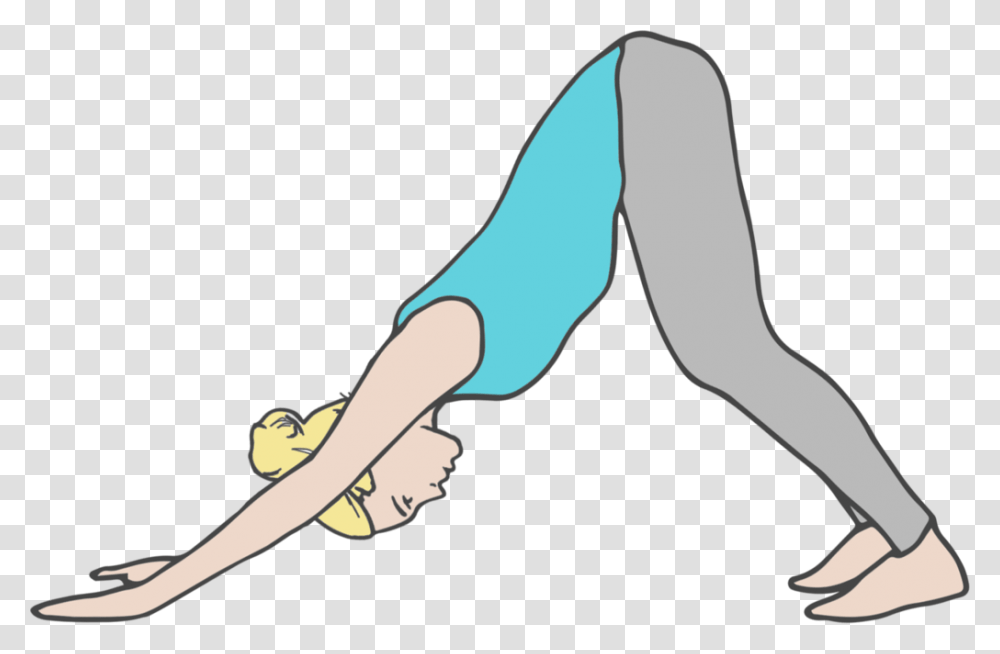 Downward Facing Dog Stretching, Fitness, Working Out, Sport, Exercise Transparent Png