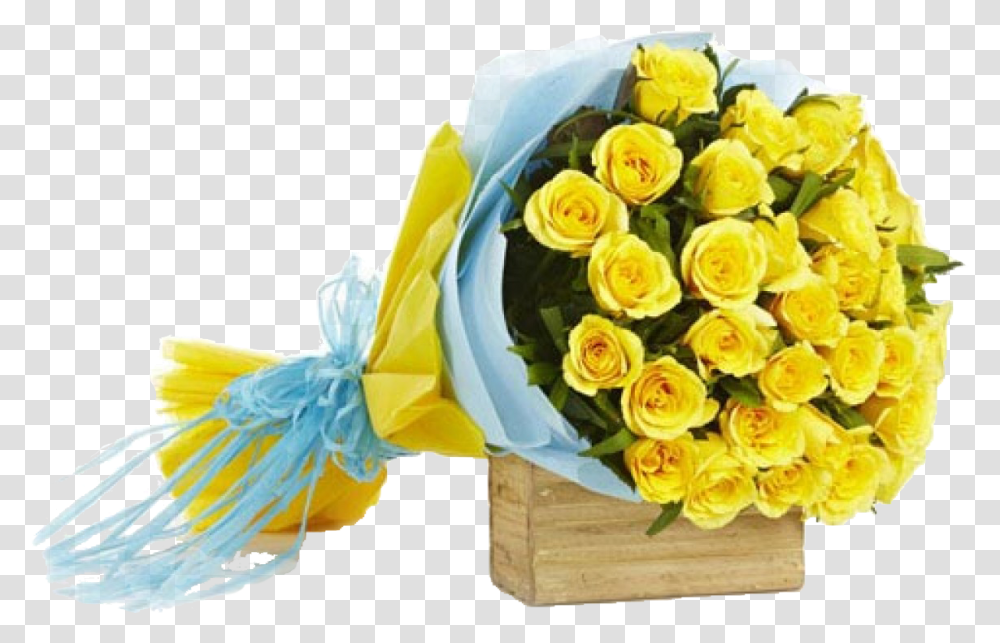 Dozen Yellow Roses Bouquet Yellow Rose Flower Bouquet, Plant, Blossom, Flower Arrangement, Graphics Transparent Png