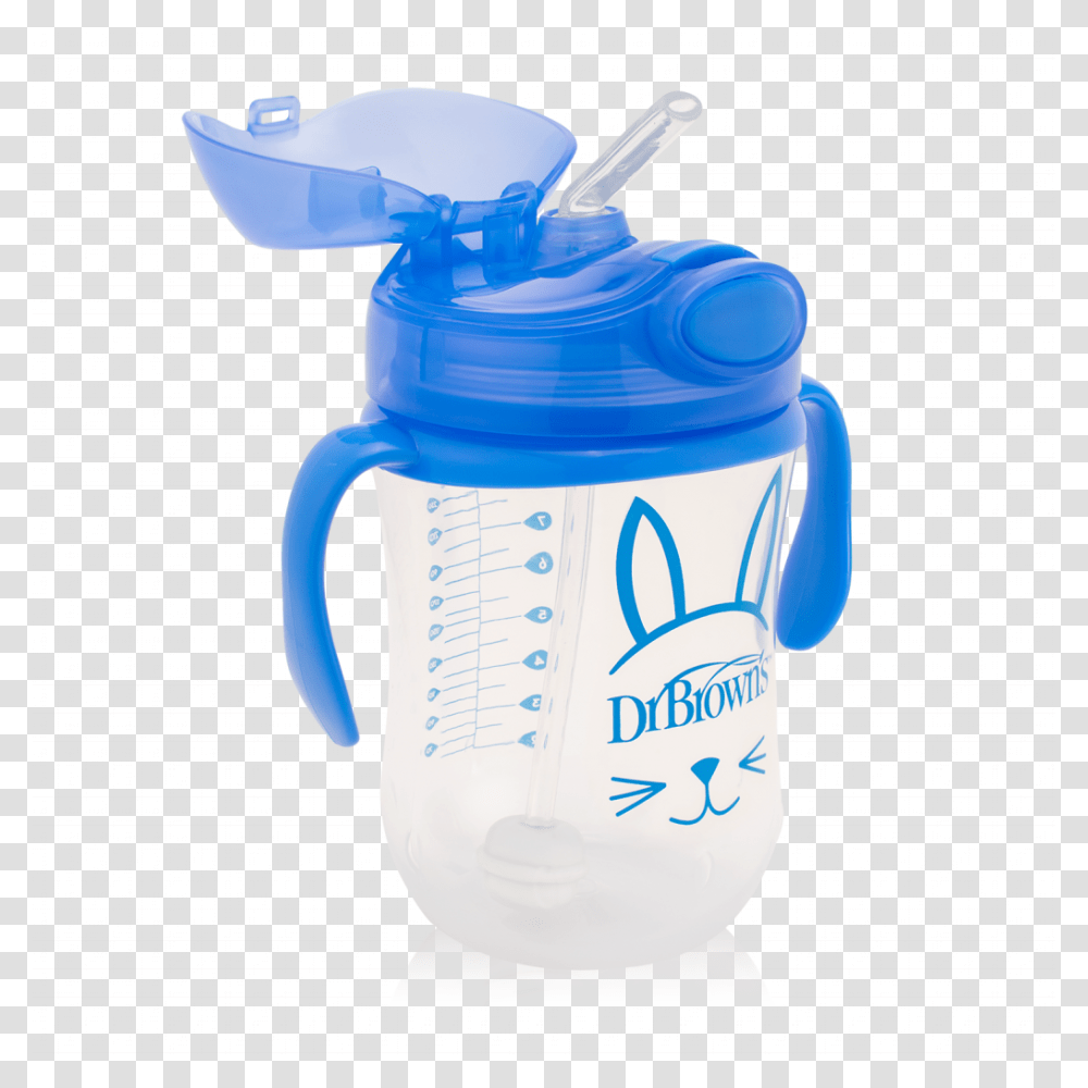 Dr Brown Baby Straw Cup, Bottle, Jug, Mixer, Appliance Transparent Png