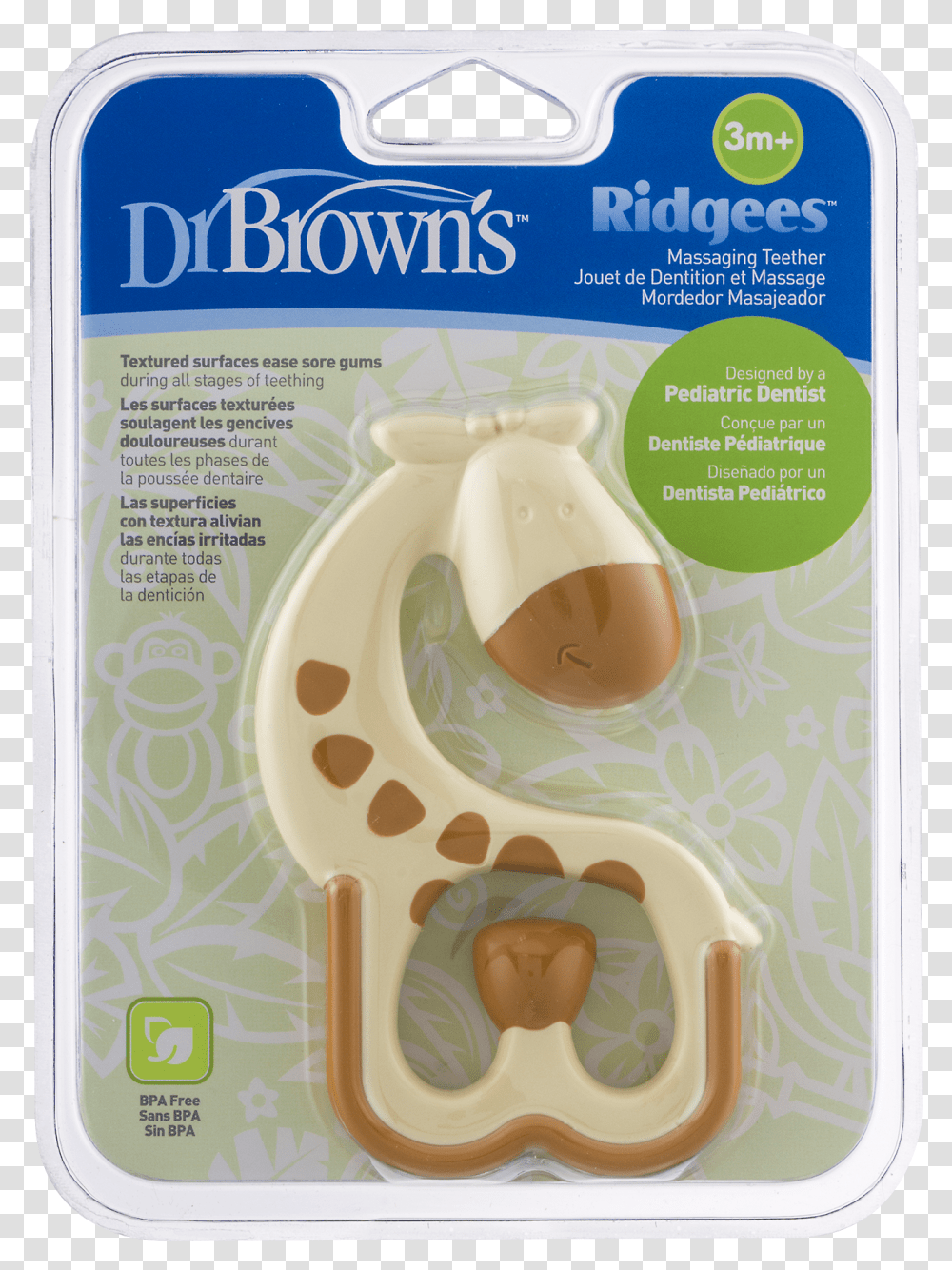 Dr Brown's Ridgees Massaging Teether, Furniture, Bed Transparent Png