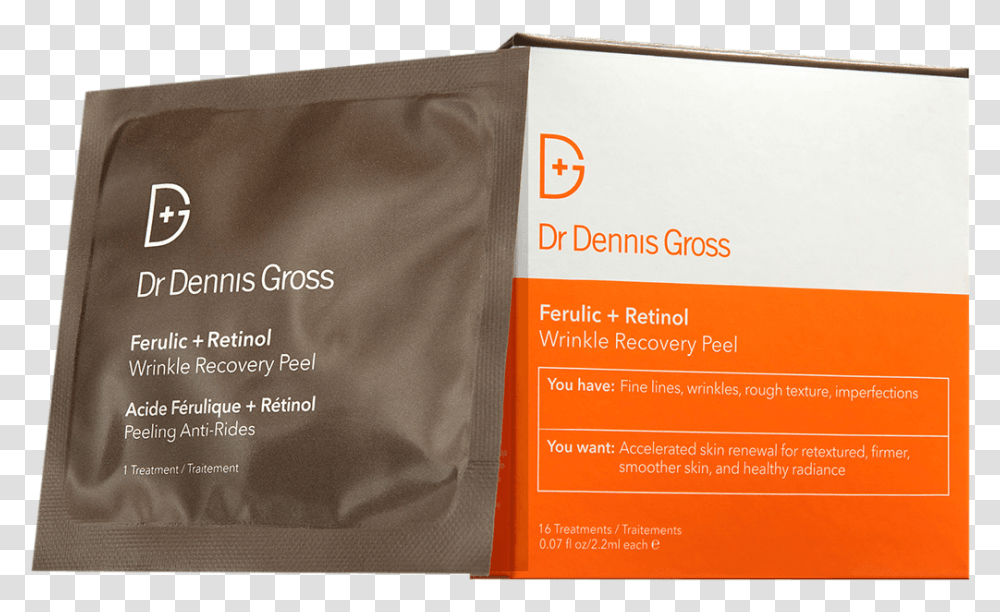 Dr. Dennis Gross Ferulic Retinol Wrinkle Recovery, Box, Paper, Flyer Transparent Png