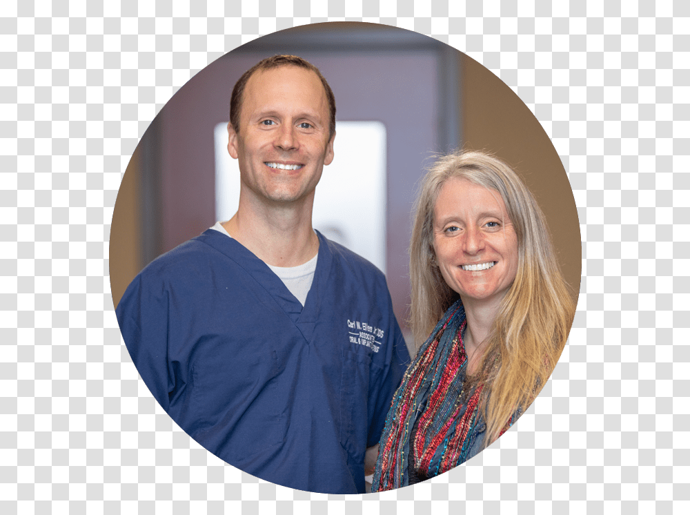 Dr Eilers And Jaw Surgery Patient David Panzirer, Person, Human, Doctor, Nurse Transparent Png