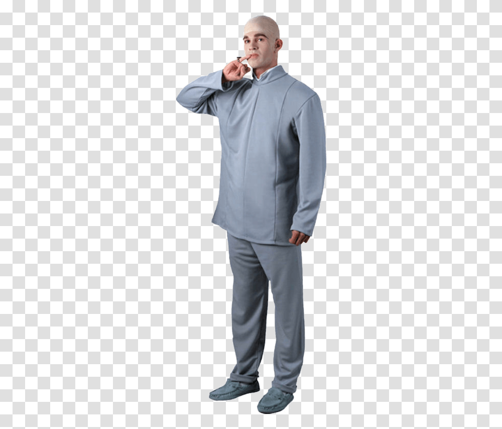 Dr Evil Official Austin Powers Costume Dr Evil Halloween Costume, Clothing, Person, Sleeve, Long Sleeve Transparent Png