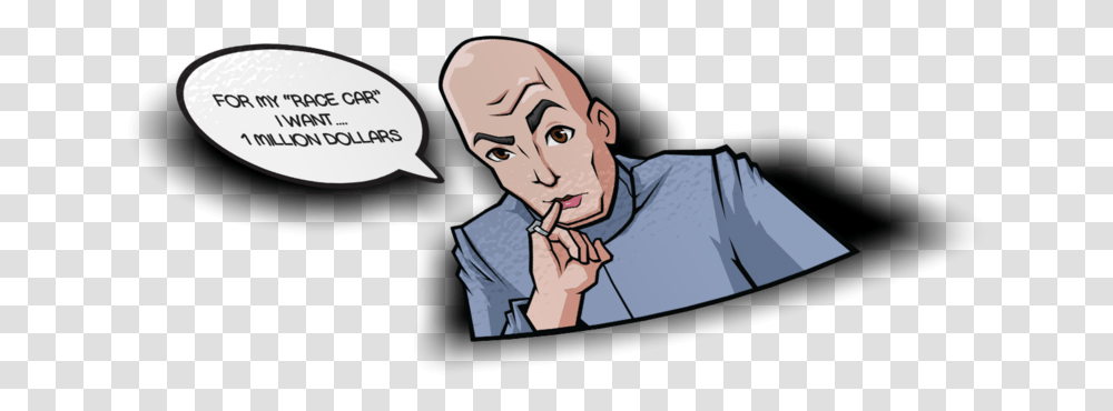 Dr Evil, Person, Face, Hand, Head Transparent Png