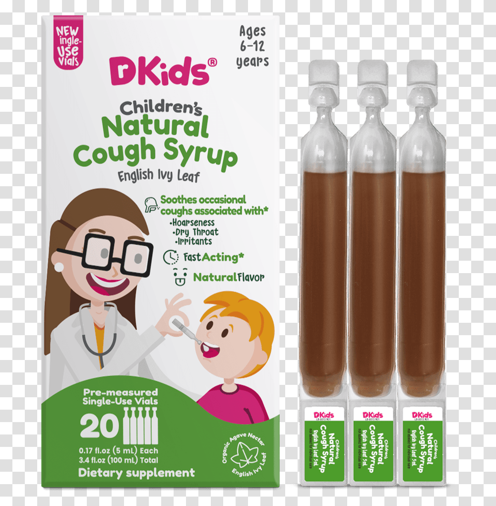 Dr Kids Natural Cough Syrup 6 12 Cought And Chest Congestion, Advertisement, Flyer, Poster, Paper Transparent Png
