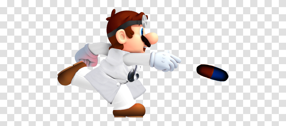 Dr Mario Mario U Fire Bro, Figurine, Person, Human, Toy Transparent Png