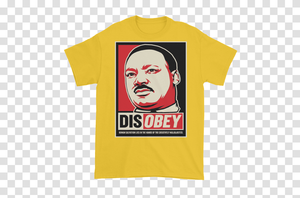 Dr Martin Luther King Short Sleeve T Shirt Madman Threads, Apparel, T-Shirt, Person Transparent Png