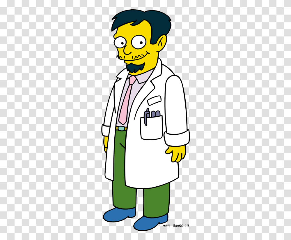 Dr Nick Riviera, Lab Coat, Person, Doctor Transparent Png