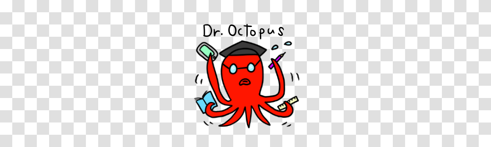 Dr Octopus Line Stickers Line Store, Sea Life, Animal, Seafood, Crab Transparent Png
