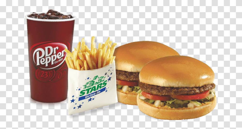 Dr Pepper, Burger, Food, Fries, Bread Transparent Png