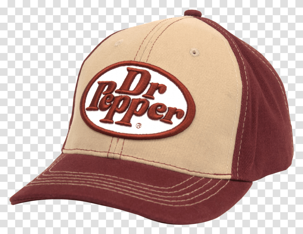 Dr Pepper Oval Logo Hat Tan And Red - Tee Luv Baseball Cap, Clothing, Apparel Transparent Png