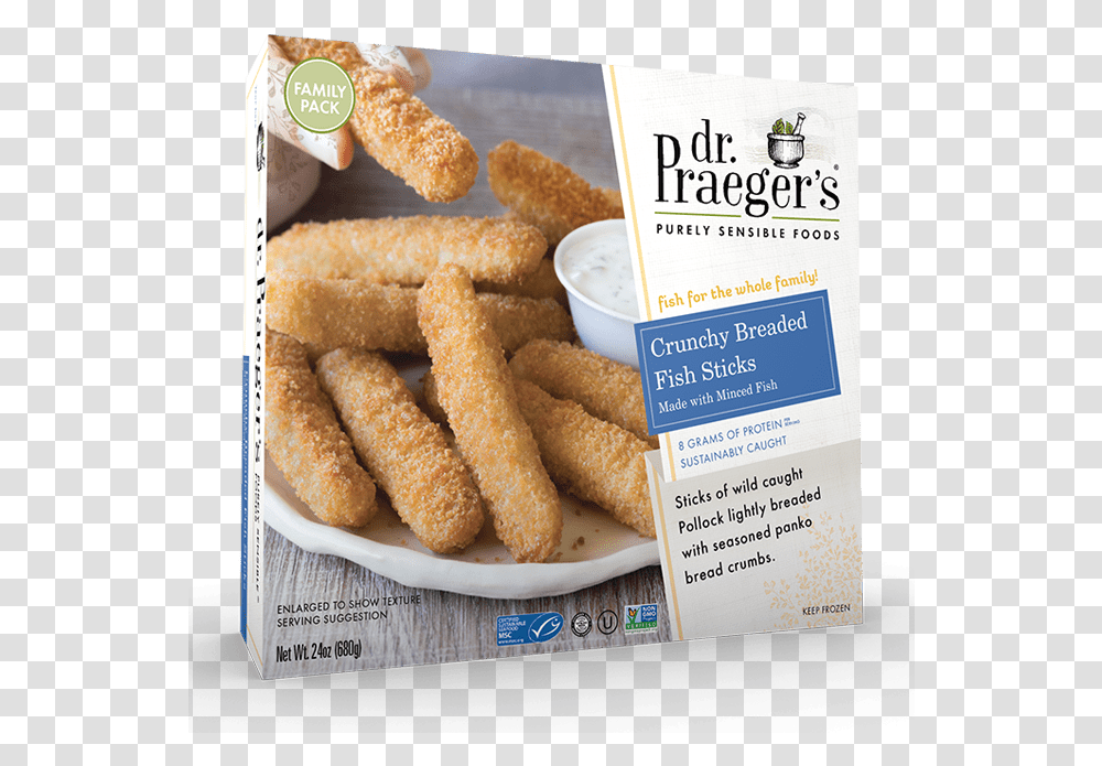 Dr Praeger S Crunchy Fish Sticks Crunchy Breaded Fish Sticks Made With Minced Fish, Fried Chicken, Food, Nuggets, Teddy Bear Transparent Png