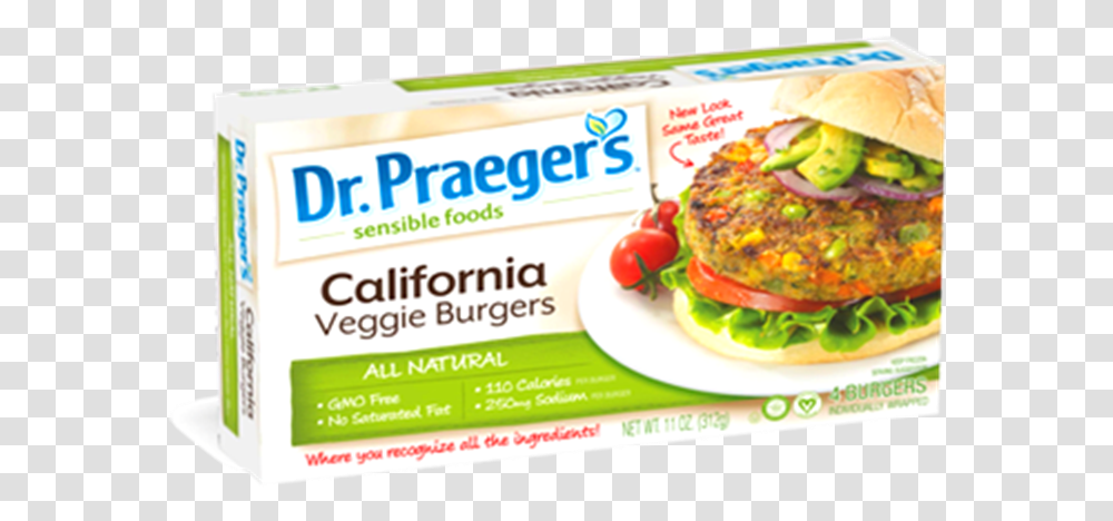 Dr Praeger's Organic California Veggie Burgers, Food, Advertisement, Poster, Flyer Transparent Png