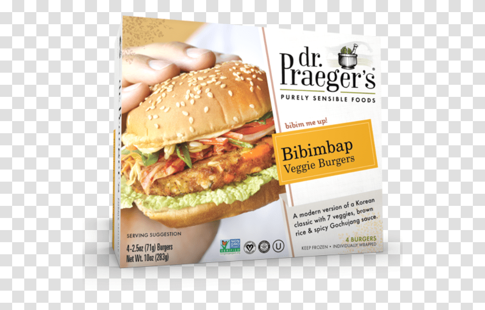 Dr Prager Veggie Burgers, Food, Advertisement, Poster, Flyer Transparent Png