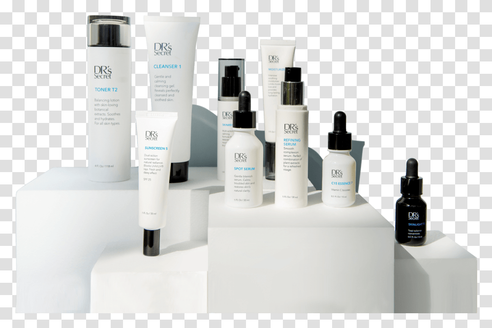 Dr S Secret Skin Care Products, Bottle, Lotion, Cosmetics, Shampoo Transparent Png