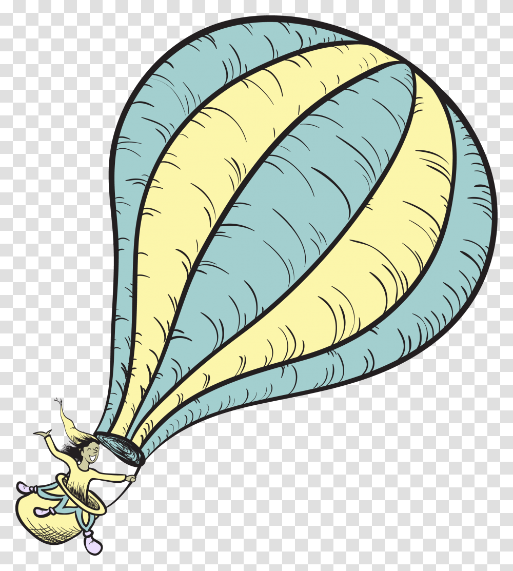 Dr Seuss Balloon Clip Art, Banana, Fruit, Plant, Food Transparent Png