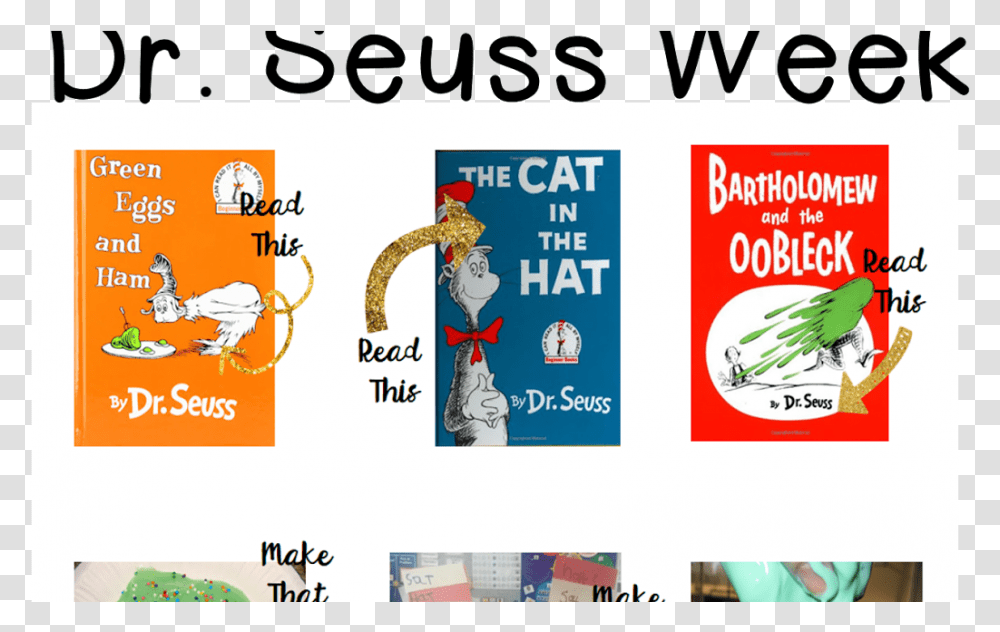 Dr Seuss Books, Advertisement, Poster, Label Transparent Png