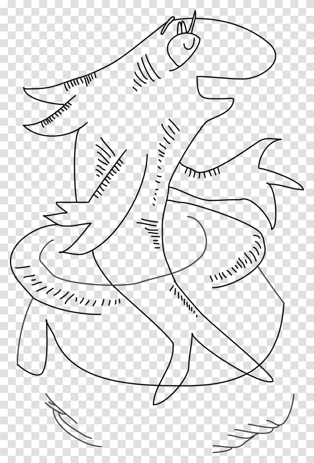 Dr Seuss Cat In The Hat Fish Drawing Outline By Workfromhomegal The Cat In The Hat, Alphabet, Silhouette, Handwriting Transparent Png