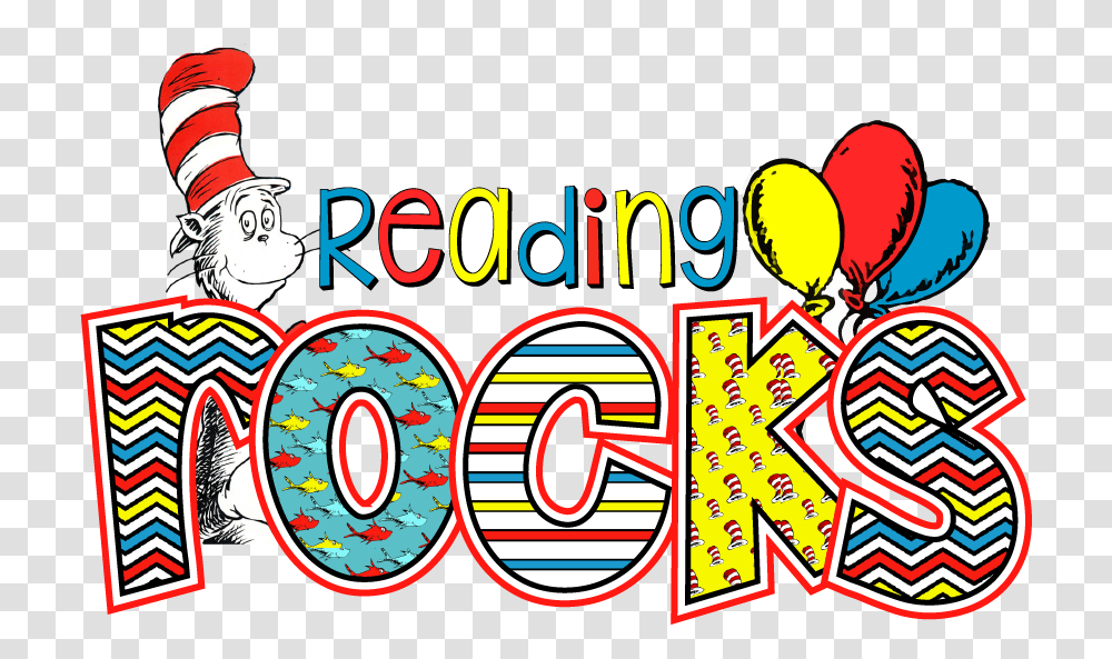 Dr Seuss Reading Rocks Clip Art, Label, Number Transparent Png