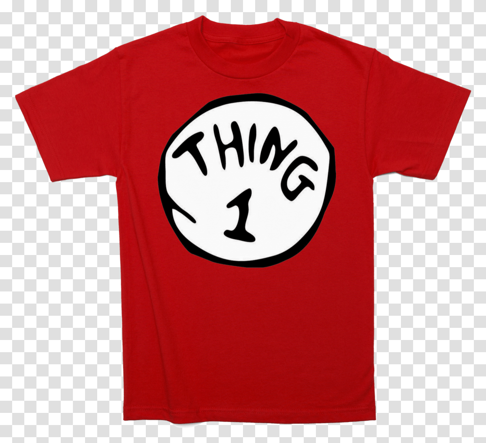 Dr Seuss Thing 1 And 2 Cat In The Hat Fancy Dress Adult Kids Thing 1 Shirt, Apparel Transparent Png