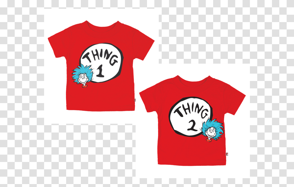 Dr Seuss Thing Thing Toddler Tees For Twins, Apparel, T-Shirt, Sleeve Transparent Png