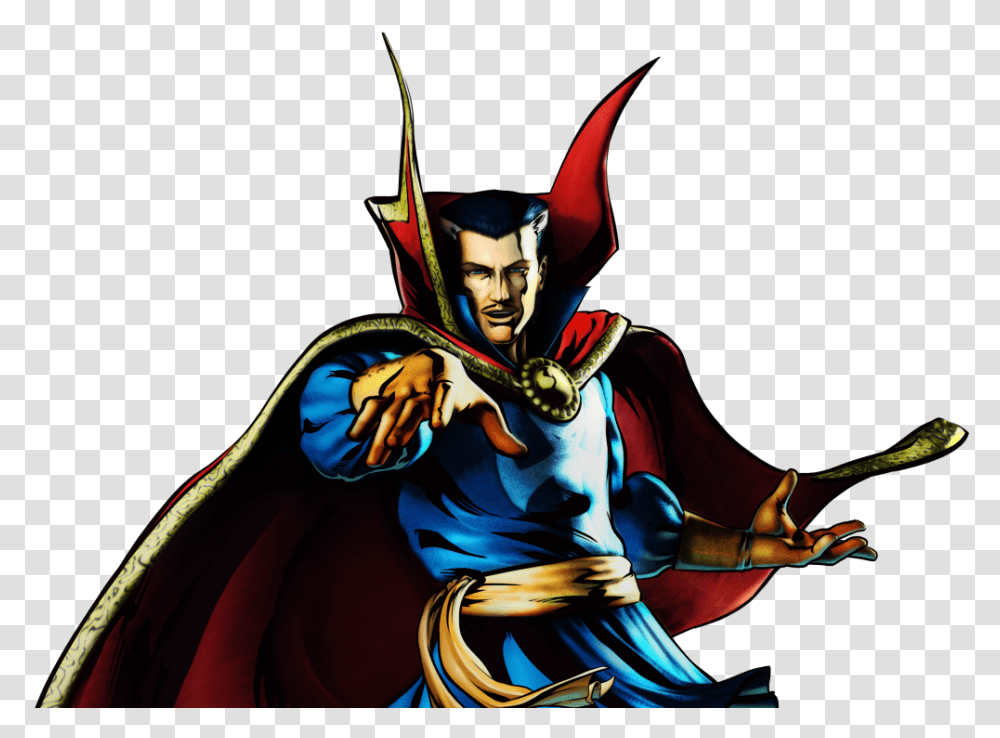 Dr Strange Marvel Ultimate Alliance, Person, Human, Costume, Batman Transparent Png