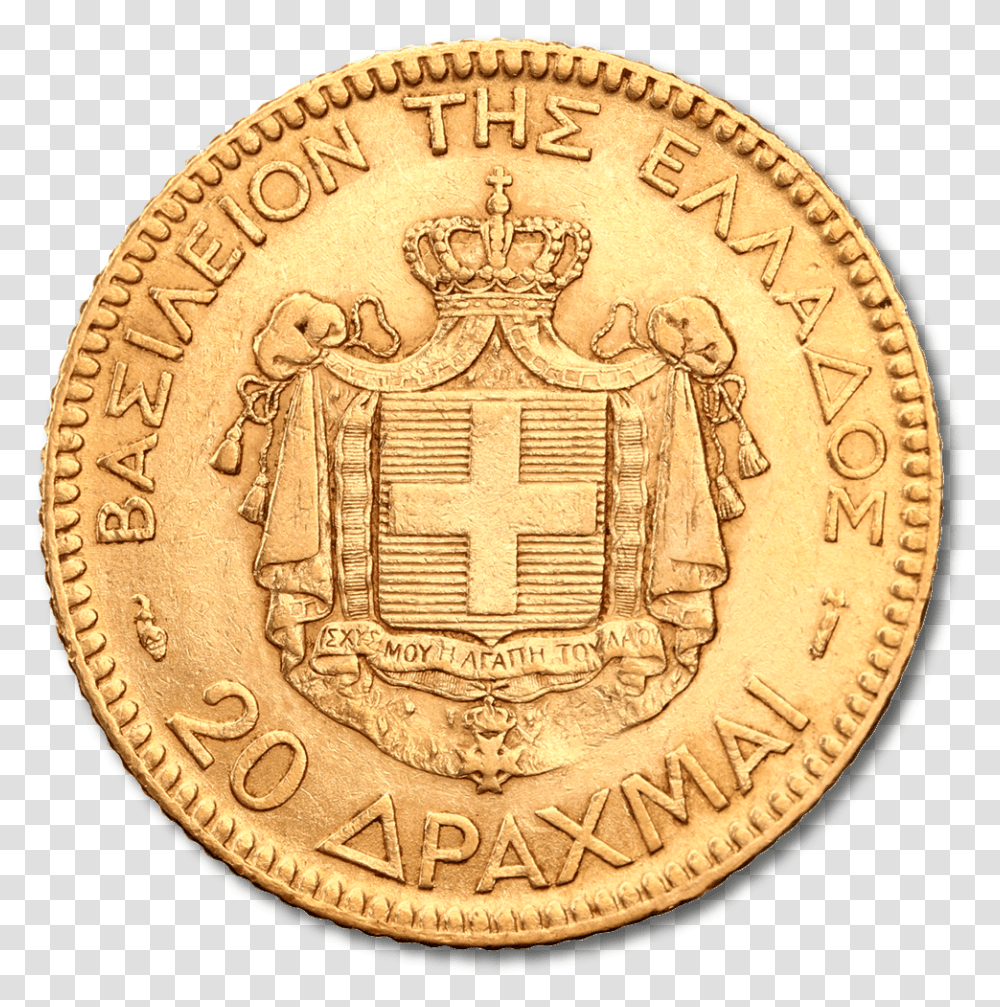 Drachma Gold Coin Reverse Drachme Whrung, Rug, Money Transparent Png