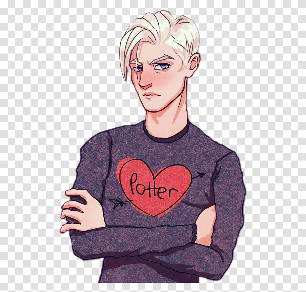 Draco Malfoy Harry Potter Fanart, Apparel, Sleeve, Person Transparent Png