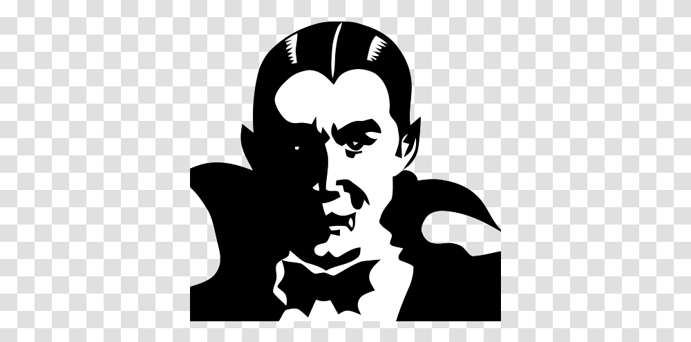 Dracula Black And White Clipart Vampire, Stencil, Person, Human Transparent Png