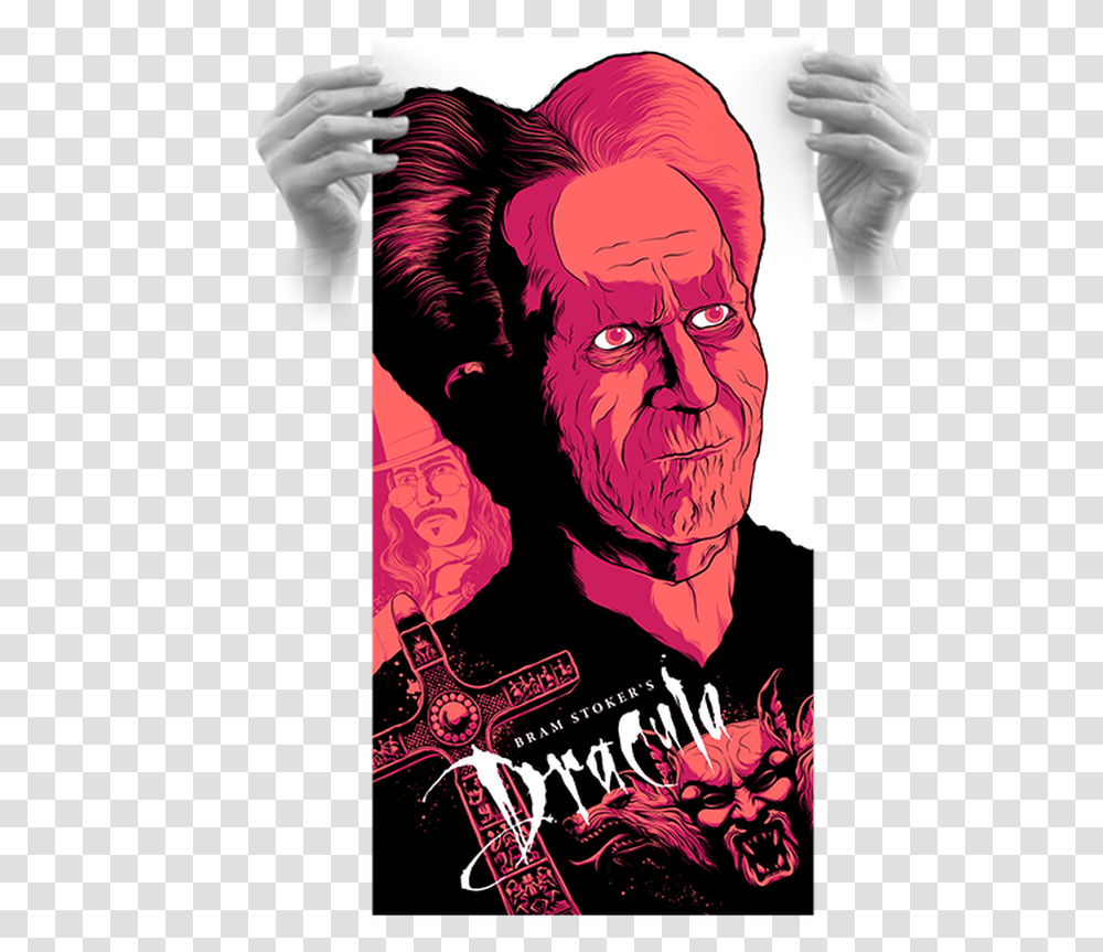 Dracula Black Light Ap Screen Print Poster, Person Transparent Png