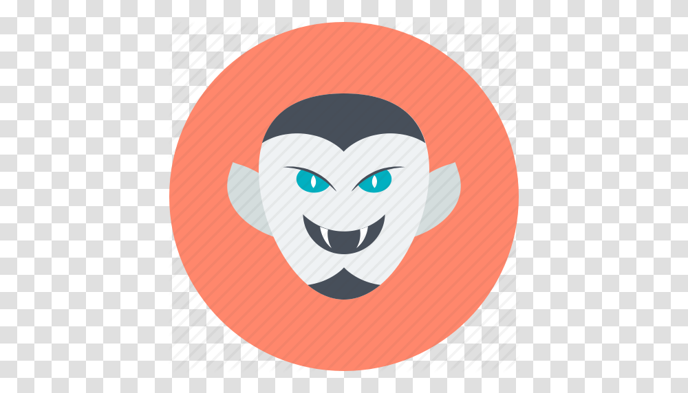 Dracula Halloween Monster Undead Vampire Face Icon, Head, Label, Plant Transparent Png