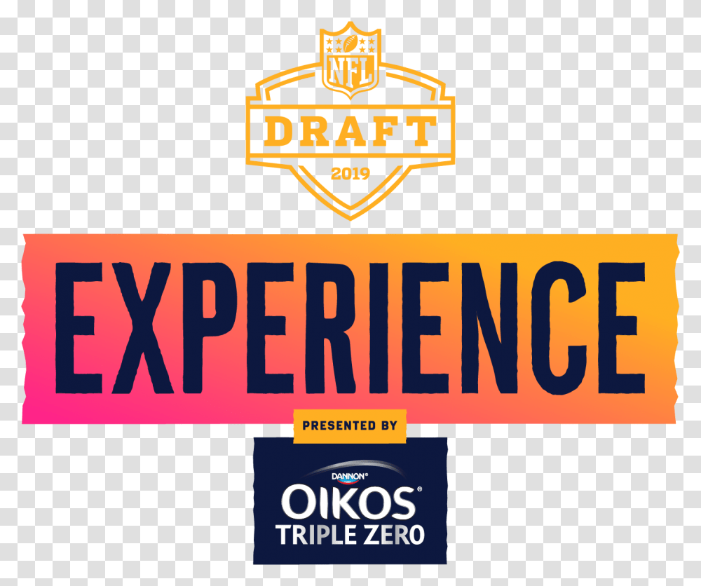 Draft 2019 Draft Experience Stacked Logo Oikos Nfl Draft Experience, Poster, Advertisement Transparent Png