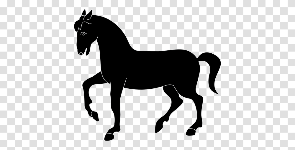 Draft Horse Silhouette Clip Art, Colt Horse, Mammal, Animal, Antelope Transparent Png