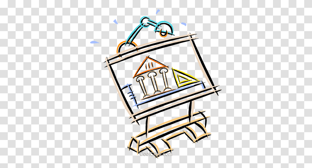 Drafting Table With A Design Royalty Free Vector Clip Art, Furniture, Chair, Shopping Cart Transparent Png