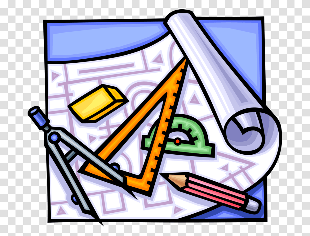 Drafting Tools Clipart, Doodle, Drawing Transparent Png