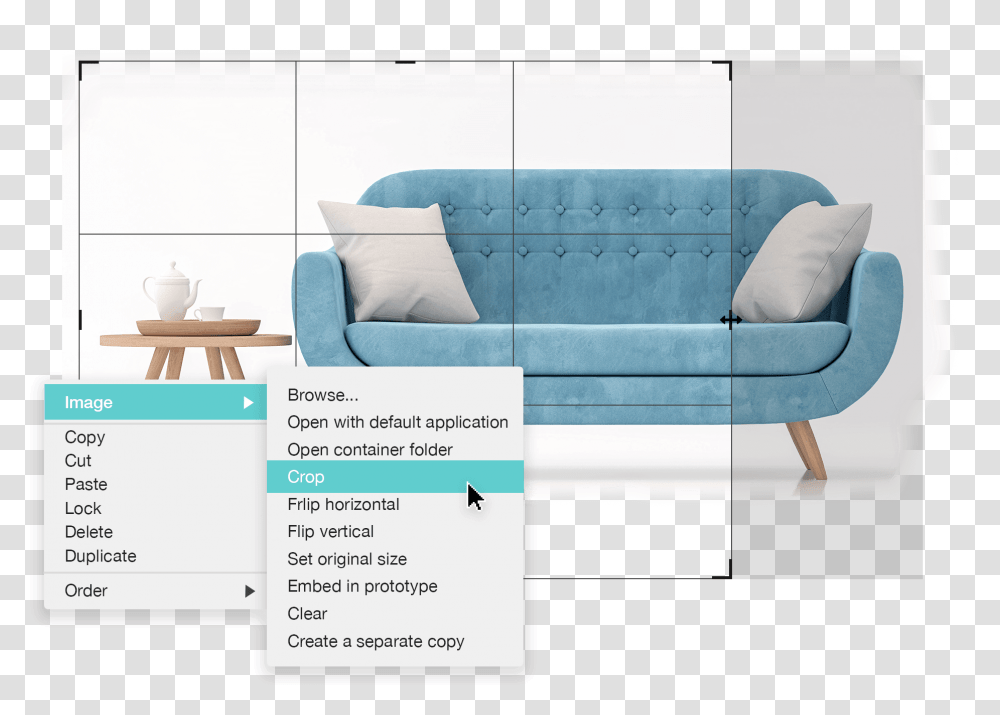 Drag And Drop Wireframe Design Software Furniture, Couch, Rug, Crib, Cradle Transparent Png