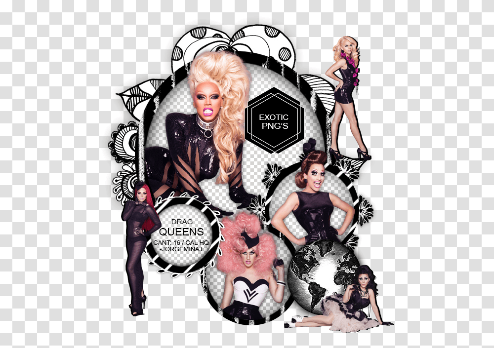Drag Race Rupaul Drag Race, Person, Poster, Advertisement, Collage Transparent Png