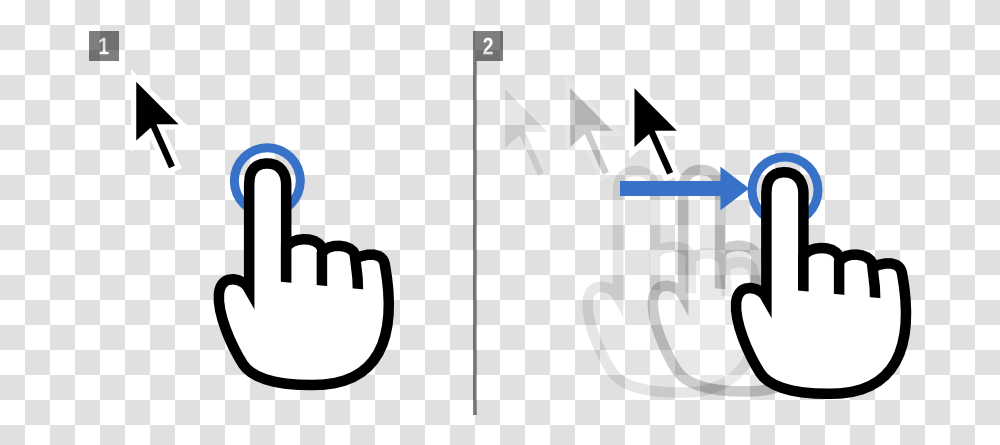 Drag To Move The Mouse Pointer And Tap To Click Drag And Drop Mouse, Logo, Trademark Transparent Png
