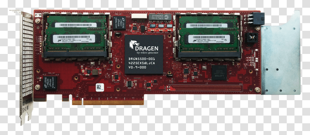 Dragen Board With Chip And Memory Video Card Transparent Png
