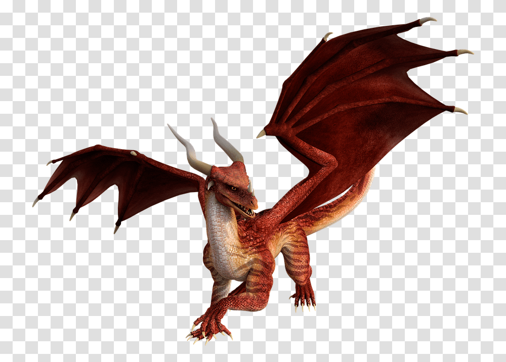 Dragon 3d Render Red Cool Dragon Names, Dinosaur, Reptile, Animal Transparent Png