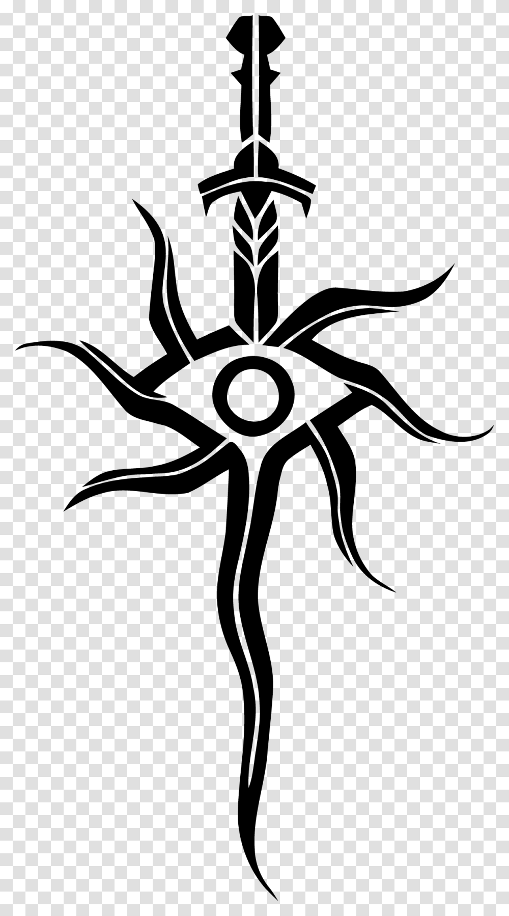 Dragon Age Inqisition Logo Vector, Stencil, Cross, Emblem Transparent Png