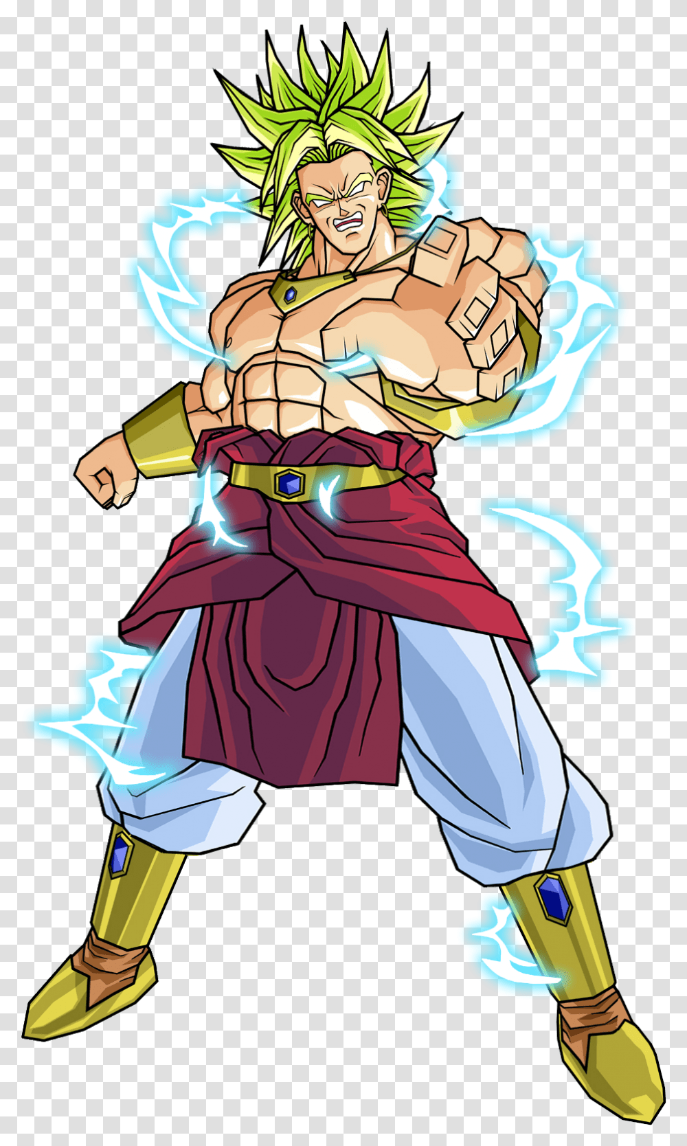 Dragon Ball Broly Hd Super Saiyan 2 Broly, Comics, Book, Manga, Costume Transparent Png