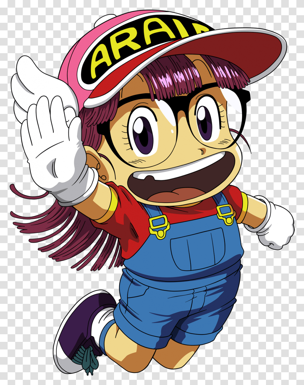 Dragon Ball Character Arale Norimaki High Five, Person, Human, Book, Mascot Transparent Png