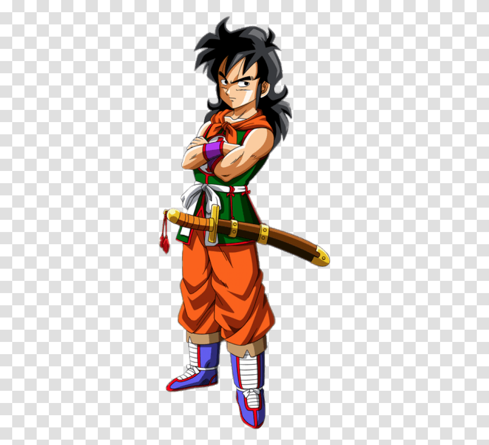 Dragon Ball Character Yamcha With Sword, Person, Clothing, Costume, Helmet Transparent Png