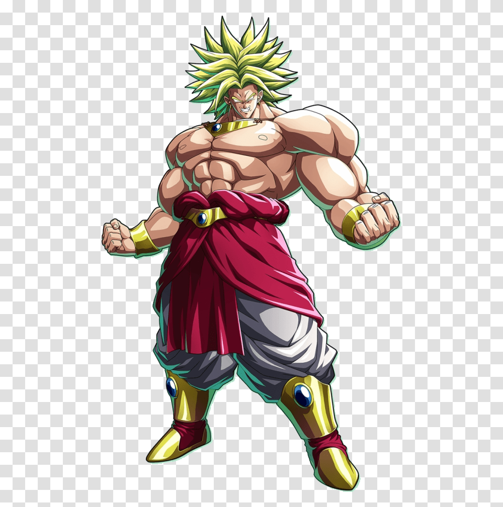 Dragon Ball Clipart Pixelated Broly Fighterz Free Broly Dragon Ball Fighterz, Comics, Book, Manga, Person Transparent Png