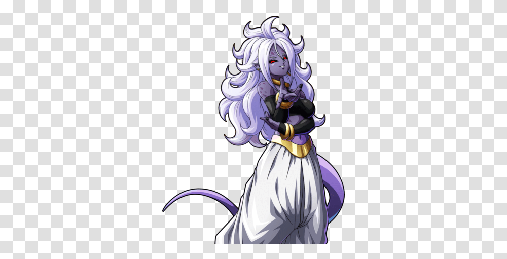 Dragon Ball Fighterz Android 21, Manga, Comics, Book, Art Transparent Png