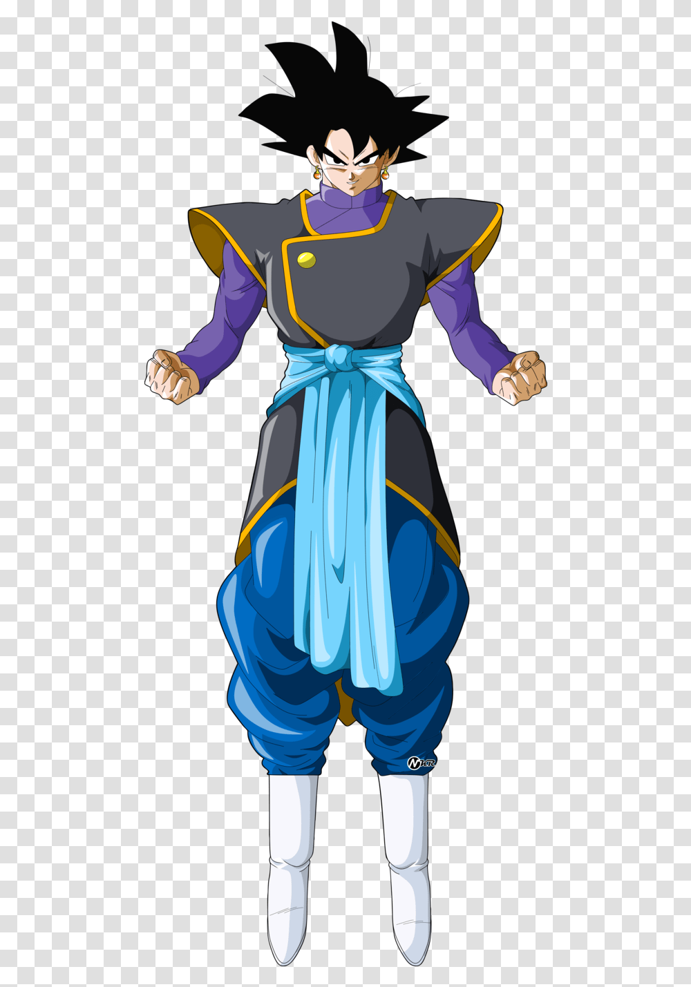 Dragon Ball Fighterz Characters Specials And Stages Goku Black Zamasu Clothes, Person, Clothing, Book, Graphics Transparent Png